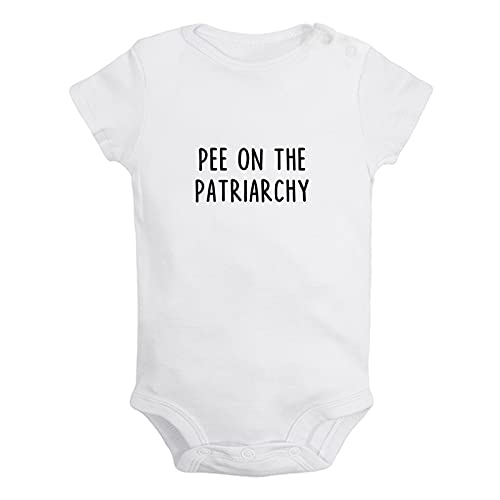 iDzn Pee On The Patriarchy Lustige Strampler, neugeborene Baby bodys, Säugling Overalls, 0-24 Monate Kinder-Outfits, Kleinkind-Kleidung von iDzn