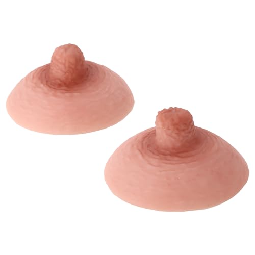 iEFiEL 1 Paar Silikon Nippel Cover Waschbare Brustwarzenabdeckung Selbstklebende Nippel Abdeckung Sexy Nippel Aufkleber für Crossdresser Cosplay Zubehör Nude D Einheitsgröße von iEFiEL