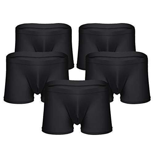 iEFiEL 5er Pack Boxershort Herren Shorts Basic Boxer Briefs Trunks Weich Retroshorts Männer Trunks Ice Seide Unterwäsche 5X Schwarz L iEFiEL 5er Pack Boxershort Herren Shorts Basic Boxer Briefs Trunks Weich Retroshorts Männer Trunks Ice Seide Unterwäsche 5X Schwarz L von iEFiEL