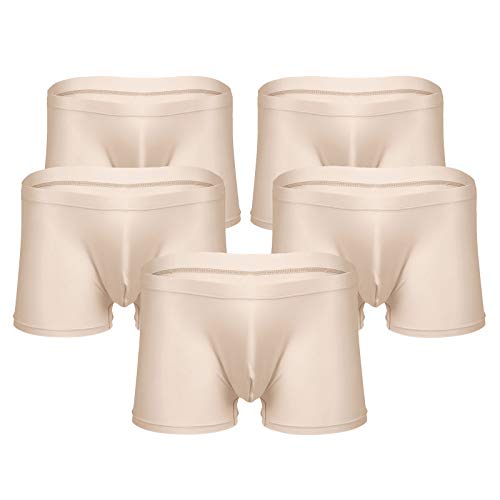 iEFiEL 5er Pack Boxershort Herren Shorts Basic Boxer Briefs Trunks Weich Retroshorts Männer Trunks Ice Seide Unterwäsche 5X Hautfarben M iEFiEL 5er Pack Boxershort Herren Shorts Basic Boxer Briefs Trunks Weich Retroshorts Männer Trunks Ice Seide Unterwäsche 5X Hautfarben M von iEFiEL