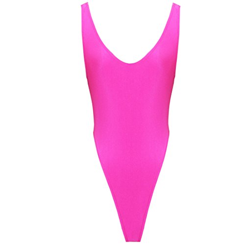 iEFiEL Damen Hydrasuit Wetlook Badeanzug Bademode Schwimmanzug Tanz Yoga Sportbody Body Bodysuit (Rosa) von iEFiEL