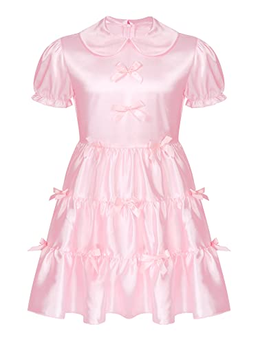 iEFiEL Herren Sissy Kleid mit Rüschen Männer Lolita Kostüm Satin Kleid Dessous Body Cosplay Sexy Nachtwäsche Tütü Röckchen Rosa A-Linie Kleid M iEFiEL Herren Sissy Kleid mit Rüschen Männer Lolita Kostüm Satin Kleid Dessous Body Cosplay Sexy Nachtwäsche Tütü Röckchen Rosa A-Linie Kleid M von iEFiEL