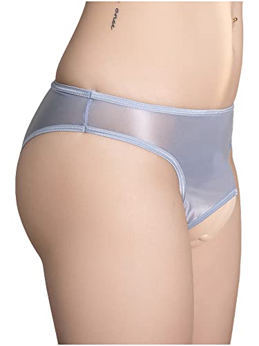 iEFiEL Herren Slips Transparent Unterhosen Kurz Wäsche Stretch String Tanga Offenen Dessous Unterwäsche Reizwäsche Hell Blau Einheitsgröße von iEFiEL