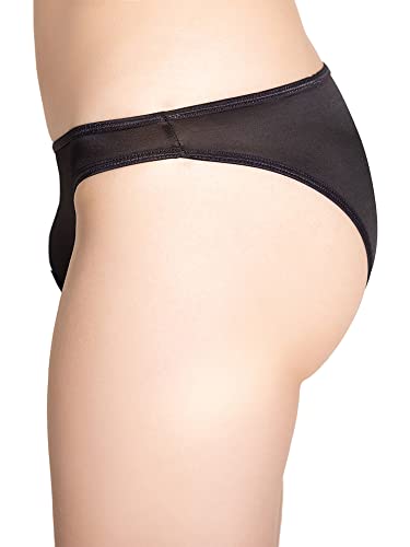 iEFiEL Herren Slips Transparent Unterhosen Kurz Wäsche Stretch String Tanga Offenen Dessous Unterwäsche Reizwäsche Schwarz Einheitsgröße von iEFiEL