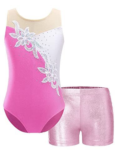 iEFiEL Mädchen Einhörner Turnanzug Glänzend Gymnastik Leotard Kinder Kleidung Set Ballett Trikot Tanz Kostüme mit Überkreuzte Träger Wa Rosa 110-116 iEFiEL Mädchen Einhörner Turnanzug Glänzend Gymnastik Leotard Kinder Kleidung Set Ballett Trikot Tanz Kostüme mit Überkreuzte Träger Wa Rosa 110-116 von iEFiEL
