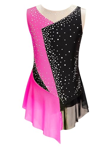 iEFiEL Mädchen Glitzer Eiskunstlauf Kleid Ärmellose Rollkunstlauf Kürkleid Kleid Kinder Tanzkleid Ballett Trikot Wettbewerb Tanzkostüm Hell Rosa 122-128 iEFiEL Mädchen Glitzer Eiskunstlauf Kleid Ärmellose Rollkunstlauf Kürkleid Kleid Kinder Tanzkleid Ballett Trikot Wettbewerb Tanzkostüm Hell Rosa 122-128 von iEFiEL