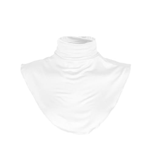 iEFiEL Modische Damen Blusenkragen Einsatz Stehkragen Kragen für Blusen und Pullover Weich Baumwolle Abnehmbare Shirt Fake Kragen Z Weiß Einheitsgröße von iEFiEL