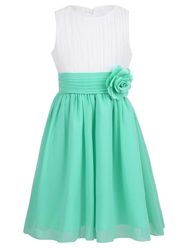 iEFiEL Sweet Prinzessin Lace Blumenmädchenkleider für Hochzeits Mädchen Festliches Kleid Brautjungfernkleid Festzug Partykleid Y Weiss & Türkis 164 iEFiEL Sweet Prinzessin Lace Blumenmädchenkleider für Hochzeits Mädchen Festliches Kleid Brautjungfernkleid Festzug Partykleid Y Weiss & Türkis 164 von iEFiEL