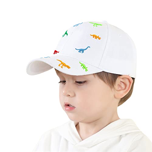 2-6 Jahren Kinder Baseball Cap Dinosaurier Baseballmütze Kappe Snapback Baumwolle Sonnenhut Outdoor Hut Verstellbare Baseballkappe Junge Mädchen Baby Basecap Sport Baseball Mütze Anti-UV Sommerhut von iEasey