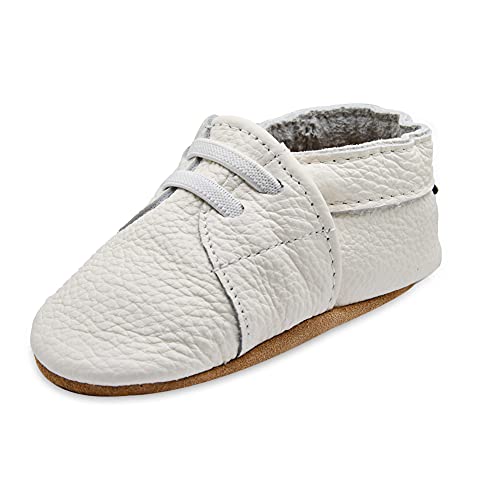 iEvolve Baby Mädchen Jungen Elefant Babyschuhe Baby Weiche Sohle Lederschuhe Baby Lauflernschuhe Krabbelschuhe(Weiß Sneaker,12-18 Monate) von iEvolve