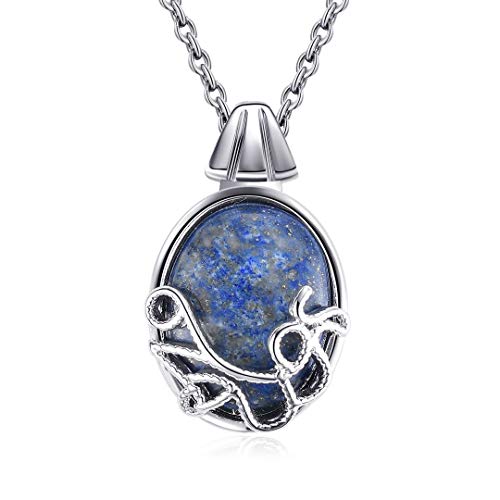 The Vampire Diaries Katherine Anhänger Echt 925 Sterling Silber Halskette Lapislazuli Katherine Halskette Anhänger Damen Schmuck von iFashionJewellery