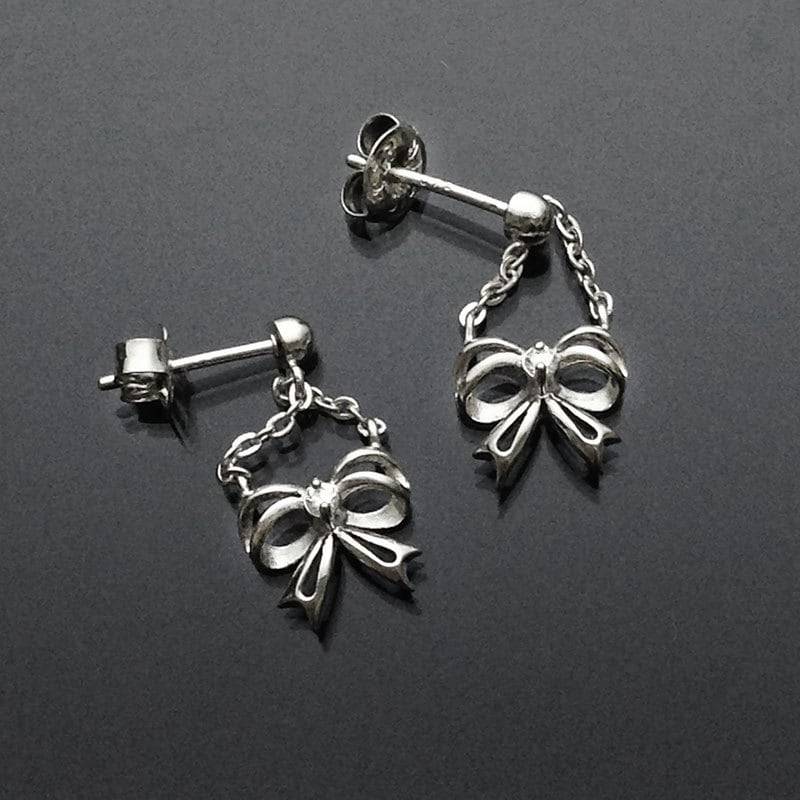 925 Massiv Sterling Silber Ribbons Ohrringe/Zarte Schmuck-Klein - Oxidiert - Ohrstecker 925 Massiv Sterling Silber Ribbons Ohrringe/Zarte Schmuck-Klein - Oxidiert - Ohrstecker von iGiftJewelry