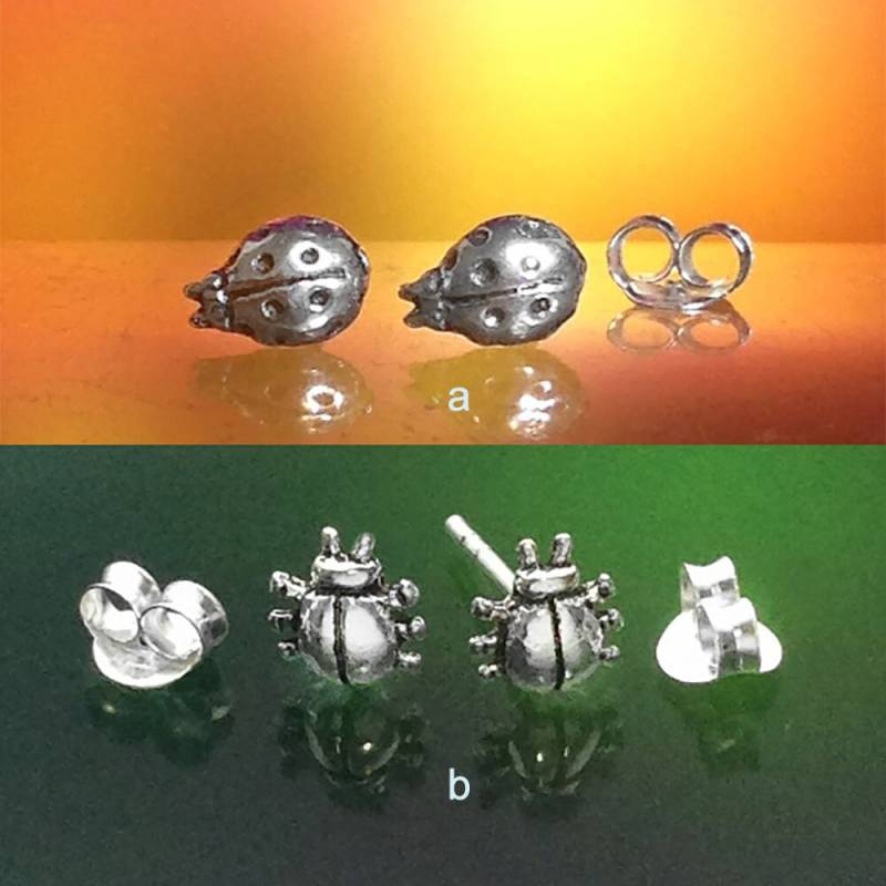 925 Massive Sterling Silber Marienkäfer Ohrringe-Käfer Ohrringe-Oxidierte-Ohrstecker 925 Massive Sterling Silber Marienkäfer Ohrringe-Käfer Ohrringe-Oxidierte-Ohrstecker von iGiftJewelry