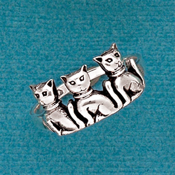 925 Massiver Sterling Tree Kitty Ring/Katzenring/Silber Kitty Ring 925 Massiver Sterling Tree Kitty Ring/Katzenring/Silber Kitty Ring von iGiftJewelry