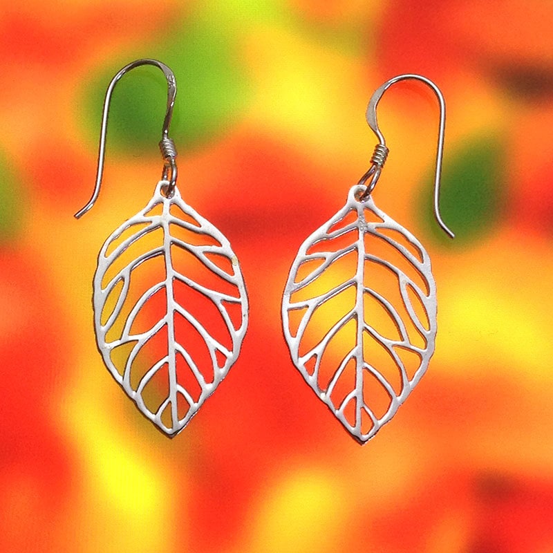 925 Solid Sterling Silber Blatt Ohrringe/Baumeln/Ohrring Jacke/Dangle/Poliert 925 Solid Sterling Silber Blatt Ohrringe/Baumeln/Ohrring Jacke/Dangle/Poliert von iGiftJewelry