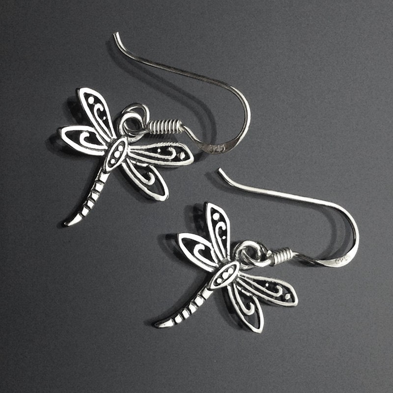 925 Sterling Silber Libelle Ohrringe | #3/Dangling /Oxidiert/Verdunkelt/Dragonfly Schmuck/Feinsilber Schmuck 925 Sterling Silber Libelle Ohrringe | #3/Dangling /Oxidiert/Verdunkelt/Dragonfly Schmuck/Feinsilber Schmuck von iGiftJewelry