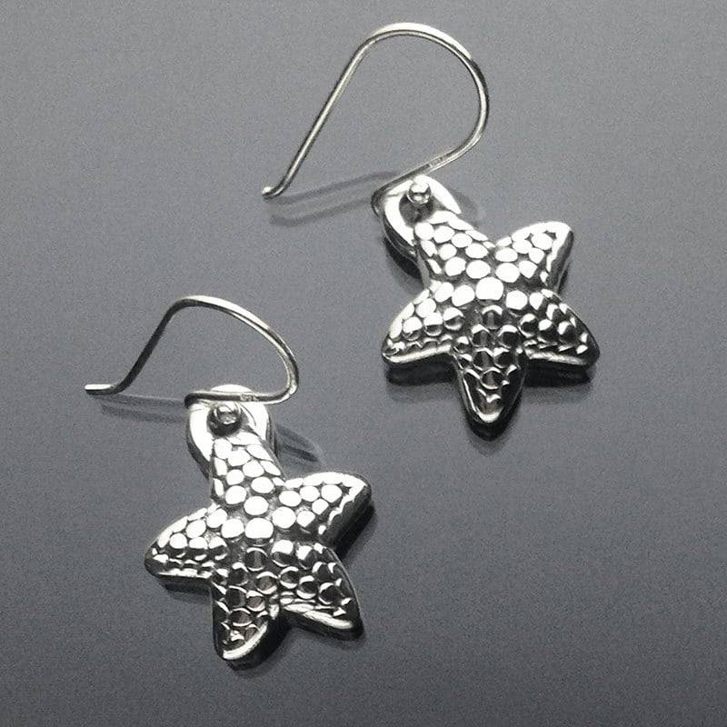 925 Sterling Silber Seestern Ohrringe/Haken/Baumelnd/Naturschmuck/Strandschmuck 925 Sterling Silber Seestern Ohrringe/Haken/Baumelnd/Naturschmuck/Strandschmuck von iGiftJewelry