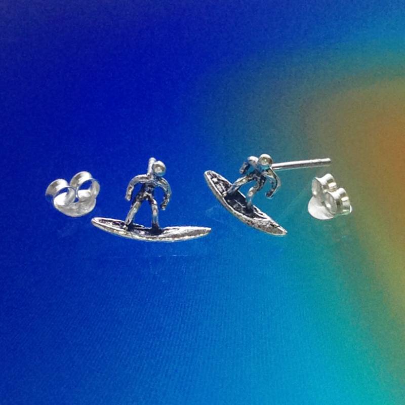 925 Sterling Silber Surfer Ohrringe-Surfer Ohrstecker-Oxidierte-Surfer Ohrstecker 925 Sterling Silber Surfer Ohrringe-Surfer Ohrstecker-Oxidierte-Surfer Ohrstecker von iGiftJewelry