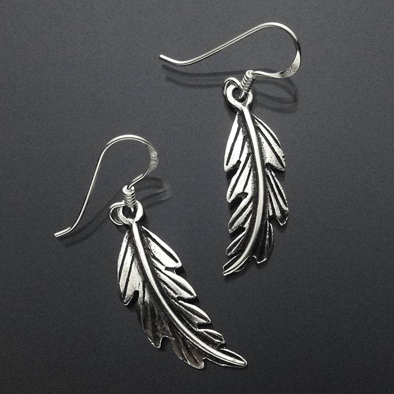 925Er Sterling Silber Blatt Ohrringe/Feder Ohrringe/Baumelnd/Oxidiert/Blatt Ohrringe/Baumelnde Blatt Feder 925Er Sterling Silber Blatt Ohrringe/Feder Ohrringe/Baumelnd/Oxidiert/Blatt Ohrringe/Baumelnde Blatt Feder von iGiftJewelry