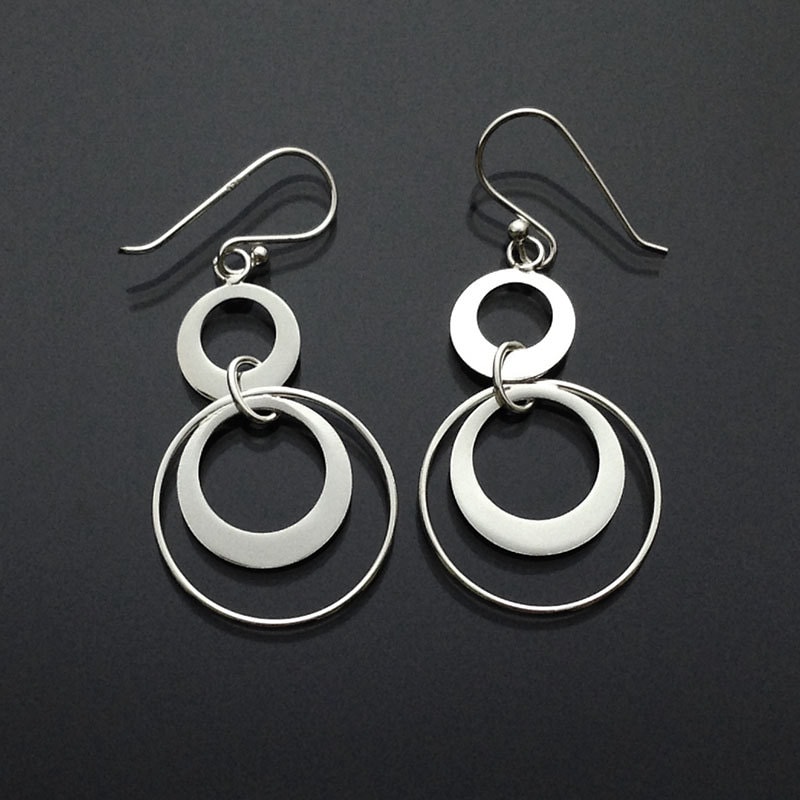 925Er Sterlingsilber-Kreis in Creolen/Haken/Baumelnd/Poliert/Oxidiert 925Er Sterlingsilber-Kreis in Creolen/Haken/Baumelnd/Poliert/Oxidiert von iGiftJewelry