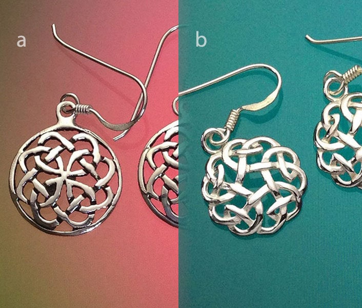 925Er Sterlingsilber-Kreisknoten-Ohrringe/Haken/Baumelnd/Poliert/Oxidiert 925Er Sterlingsilber-Kreisknoten-Ohrringe/Haken/Baumelnd/Poliert/Oxidiert von iGiftJewelry