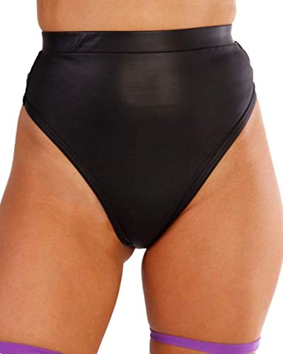 iHeartRaves Damen Festival Rave Tanga Booty Shorts - Schwarz - Large von iHeartRaves