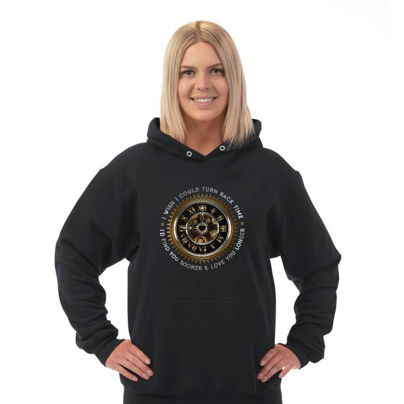 Ich Wünschte, Ich Could Turn Back Time Hoodie Pullover, Sweatshirt Mit Kapuze Für Frauen Plus Größe Verfügbar von iKatchingDesigns