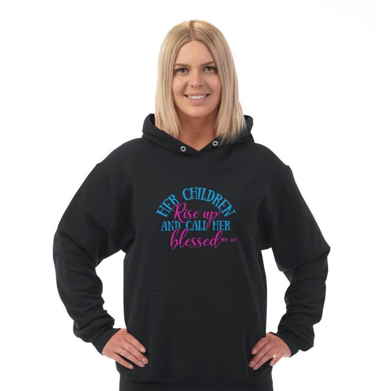 Ihre Kinder Aufstehen Und Rufen Sie Ihre Gesegnet Hoodie Pullover, Sweatshirt Mit Kapuze Für Frauen Plus Größe Verfügbar von iKatchingDesigns