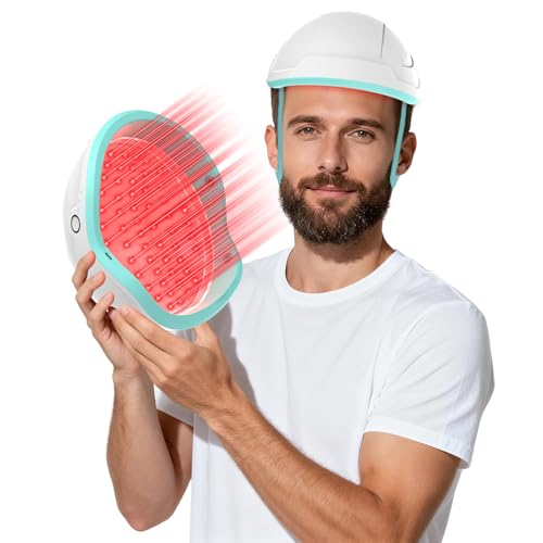 iKeener lllt Laser Helm für Haarwachstum, FDA Genehmigt Wiederaufladbare Laserkappe gegen Haarausfall Frauen und Männer mit 109pcs 650nm Laserdioden, Haarwuchs Behandlung von iKeener
