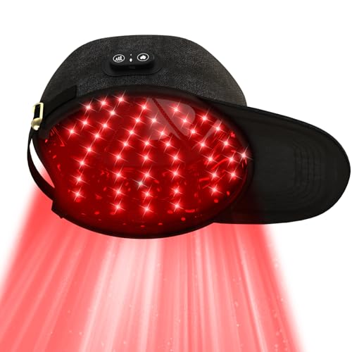 iKeener lllt Laser Kappe für Haarwachstum und Gegen Haarausfall, FDA Genehmigt Drahtlos 660nm & 850nm Rotes Licht Kappe für Haarwuchs Behandlung, Stimuliert das Haarwachstum für Männer Frauen von iKeener
