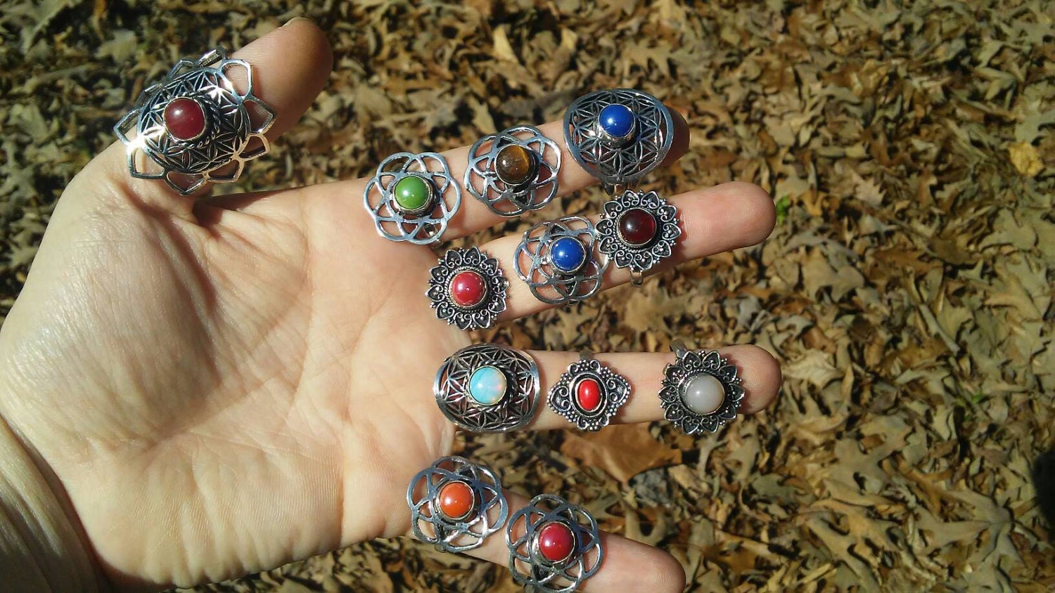 Blume Des Lebens Ringe. 5 Verschiedene Stile Zur Auswahl von iLLstyles