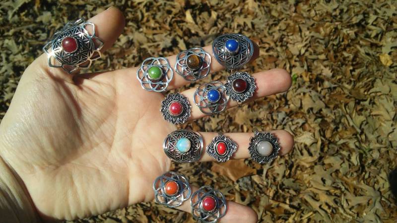 Blume Des Lebens Ringe. 5 Verschiedene Stile Zur Auswahl von iLLstyles