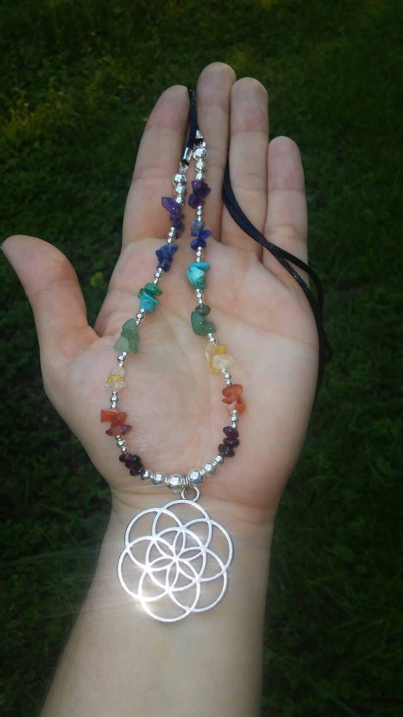 Chakra Blume Des Lebens Anhänger Halskette von iLLstyles