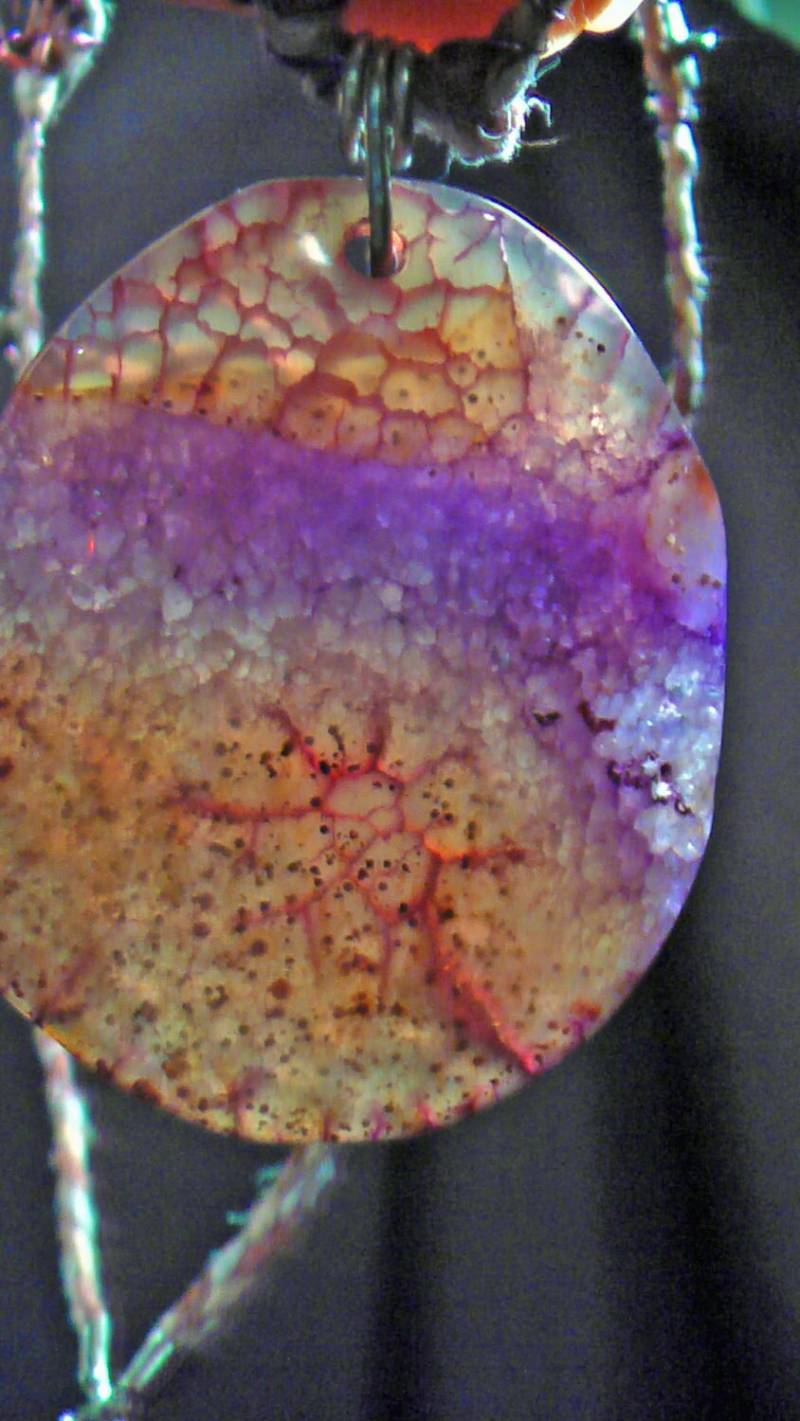 Drachen Druzy Geode Achat Halskette von iLLstyles