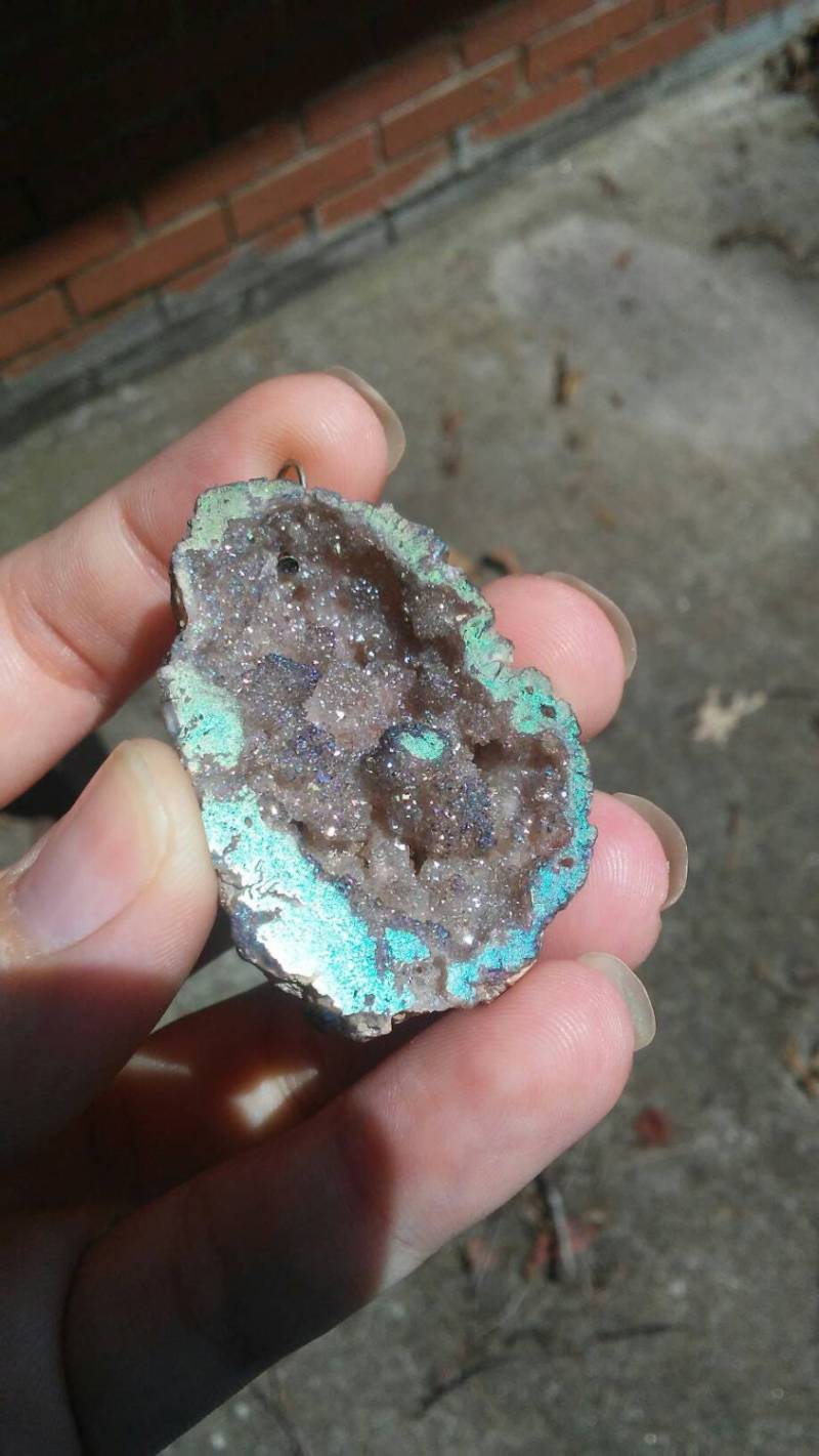 Regenbogen Druzy Geode Halskette von iLLstyles
