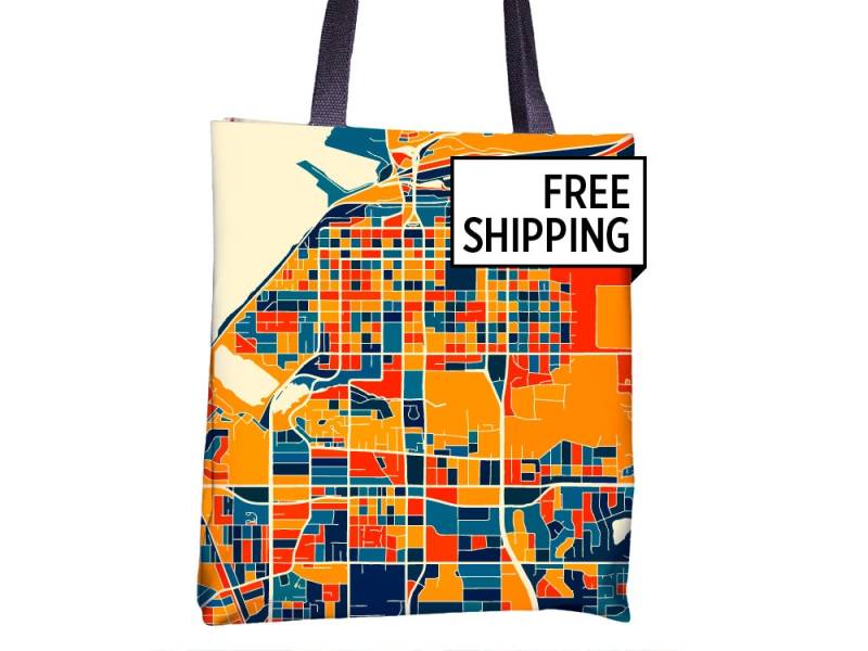 Anchorage Karte Stoffbeutel - Alaska Beutel 15 X von iLikeMaps