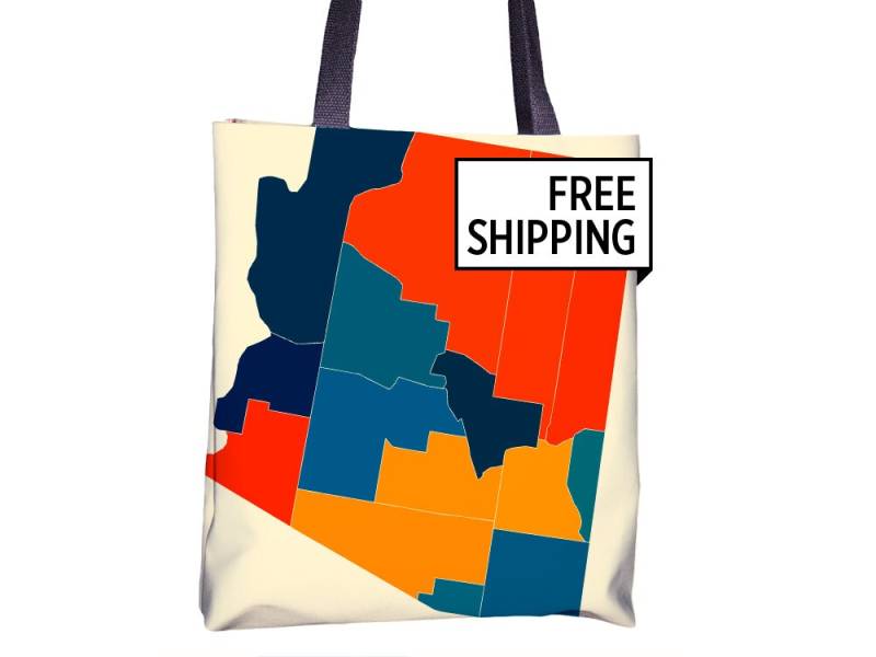 Arizona Karte Stoffbeutel - Az Beutel 15 X von iLikeMaps