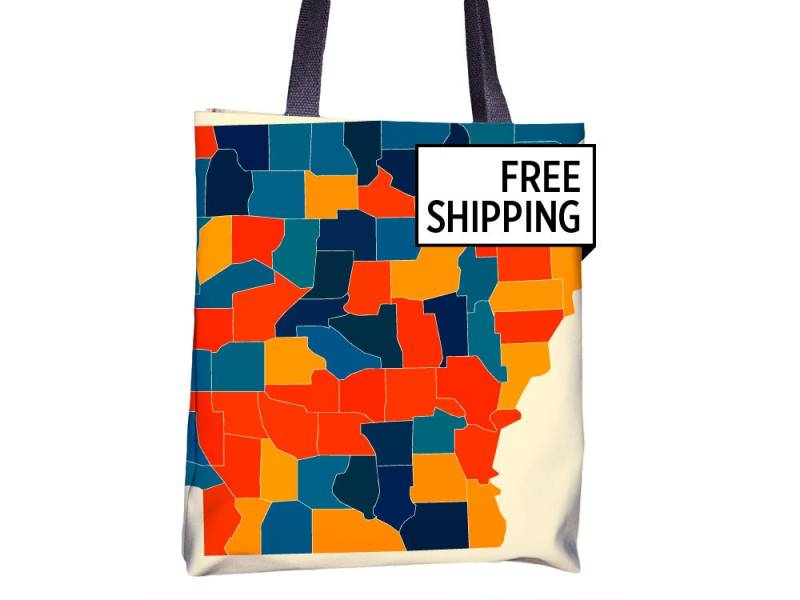 Arkansas Karte Stoffbeutel - Ar-Karte-Beutel 15 X Arkansas Karte Stoffbeutel - Ar-Karte-Beutel 15 X von iLikeMaps