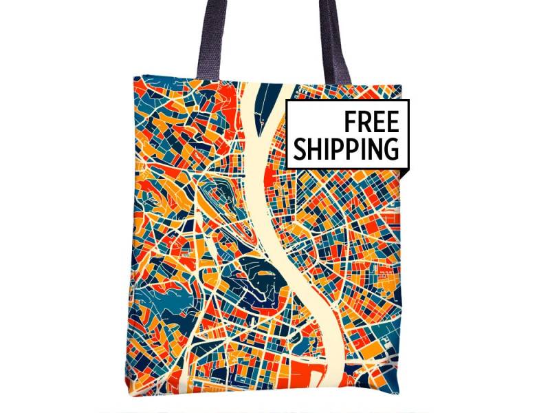 Budapest Karte Stoffbeutel - Ungarn Karte-Beutel 15 X Budapest Karte Stoffbeutel - Ungarn Karte-Beutel 15 X von iLikeMaps