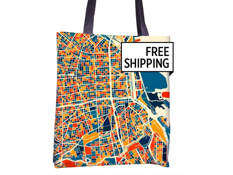 Buenos Aires Karte Stoffbeutel - Argentinien Beutel 15 X von iLikeMaps