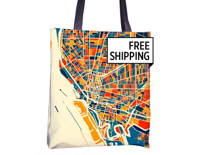 Buffalo-Landkarte-stoffbeutel - New York Karte Beutel 15 X Buffalo-Landkarte-stoffbeutel - New York Karte Beutel 15 X von iLikeMaps