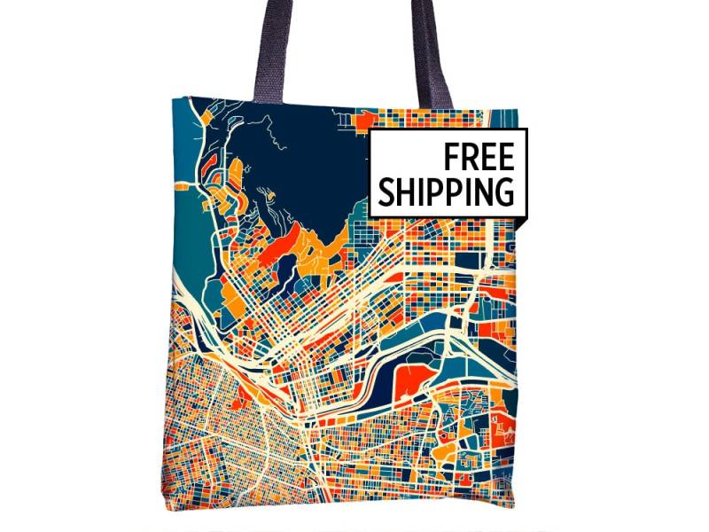 El Paso Karte Stoffbeutel - Texas Map Beutel 15 X von iLikeMaps