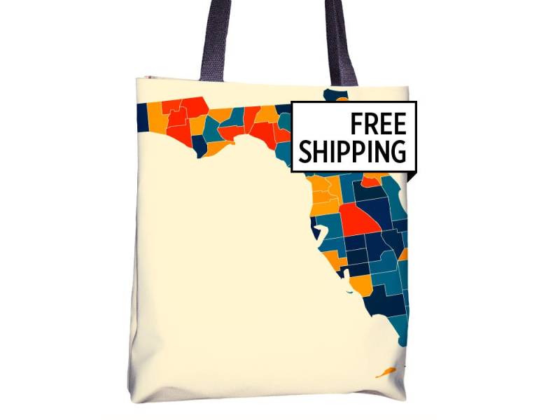 Florida Karte Stoffbeutel - Fl Beutel 15 X von iLikeMaps