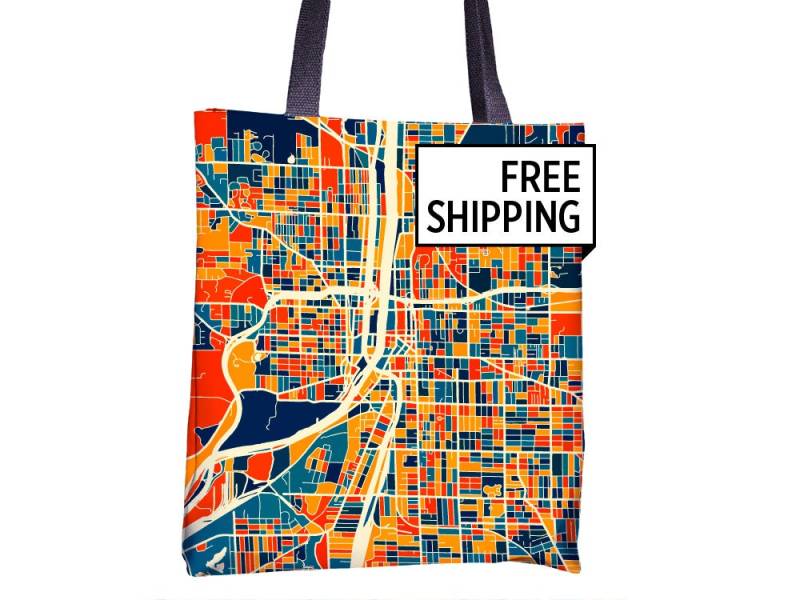 Grand Rapids Karte Stoffbeutel - Michigan Beutel 15 X Grand Rapids Karte Stoffbeutel - Michigan Beutel 15 X von iLikeMaps