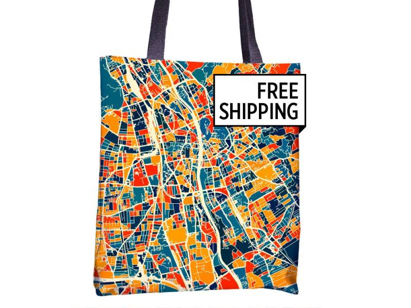 Graz Karte Stoffbeutel - Österreich Beutel 15 X von iLikeMaps