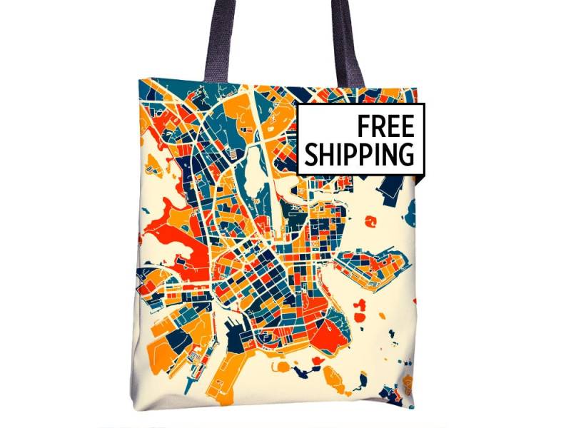 Helsinki Karte Stoffbeutel - Finnland Beutel 15 X von iLikeMaps