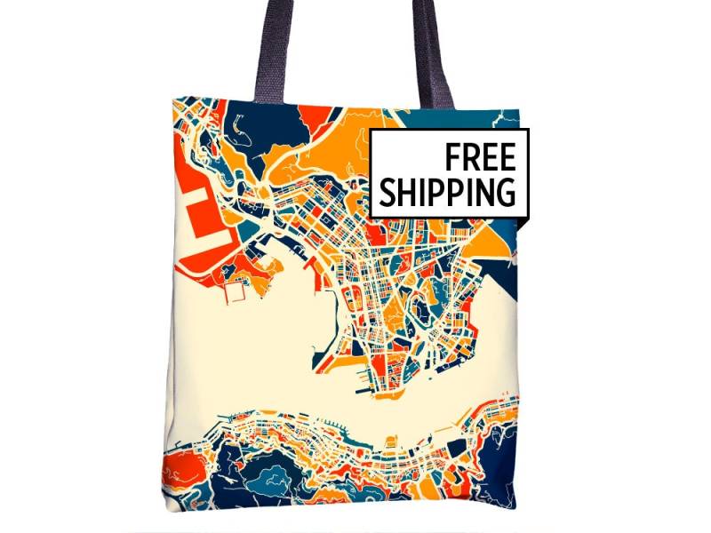 Hong Kong Karte Stoffbeutel - China Beutel 15 X von iLikeMaps