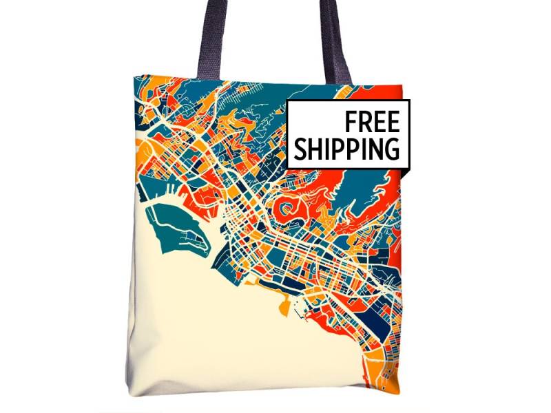 Honolulu Karte Stoffbeutel - Hawaii Beutel 15 X von iLikeMaps