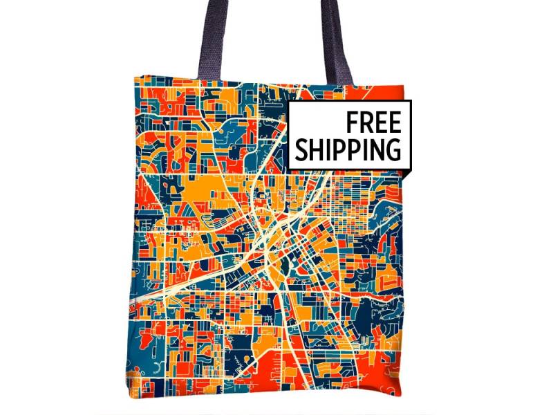 Huntsville Karte Stoffbeutel - Alabama Beutel 15 X von iLikeMaps