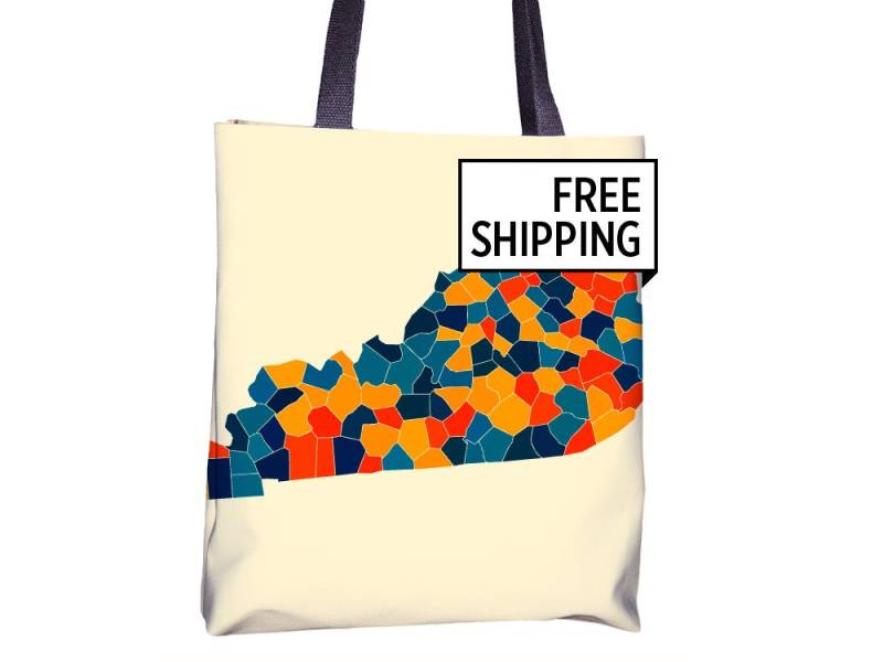 Kentucky Karte Stoffbeutel - Ky Beutel 15 X von iLikeMaps